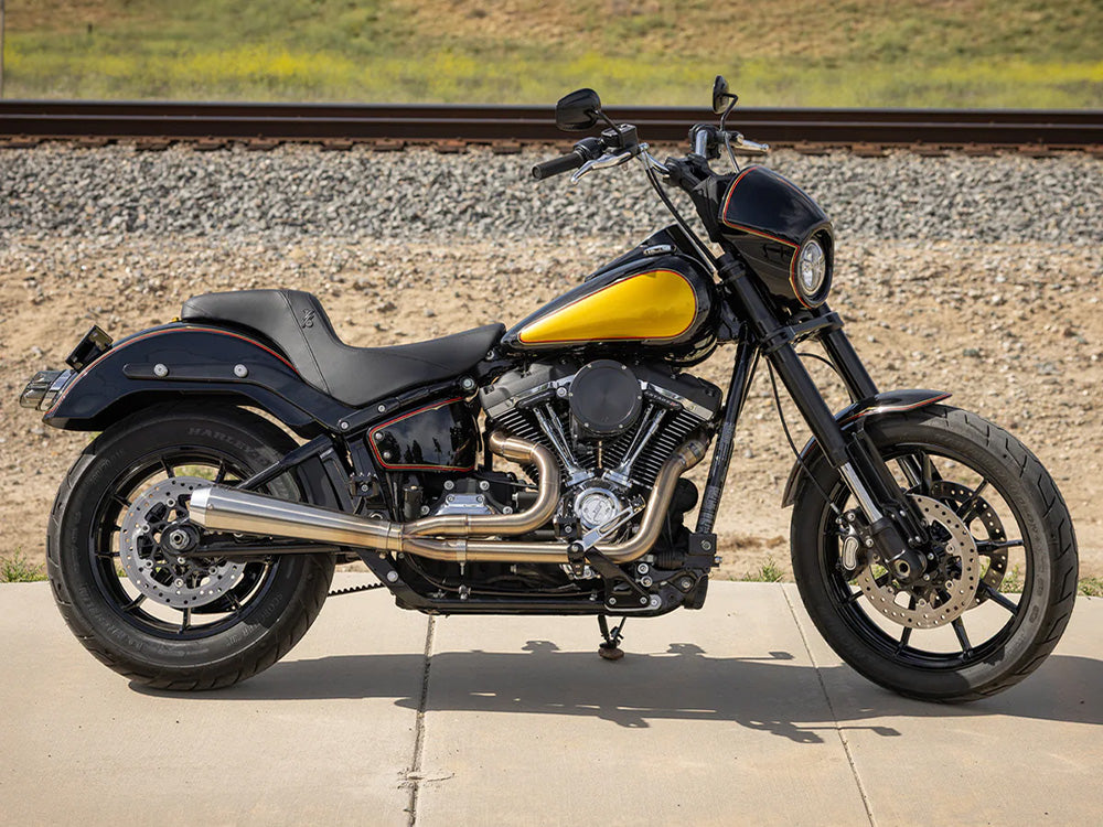 Thrashin X Saddlemen Step-Up Smooth Dual Seat. Fits Sport Glide & Low Rider 2018up, Low Rider S 2020up & Low Rider ST 2022up