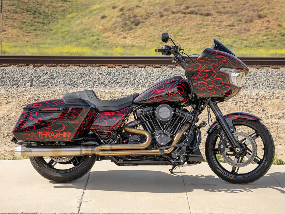 Thrashin X Saddlemen Step-Up Tuck & Roll Dual Seat. Fits CVO Touring 2023up, Street Glide & Road Glide 2024up, Touring 2025up