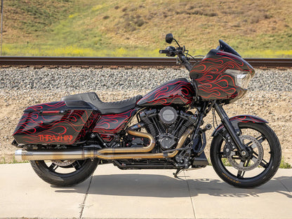 Thrashin X Saddlemen Step-Up Tuck & Roll Dual Seat. Fits CVO Touring 2023up, Street Glide & Road Glide 2024up, Touring 2025up