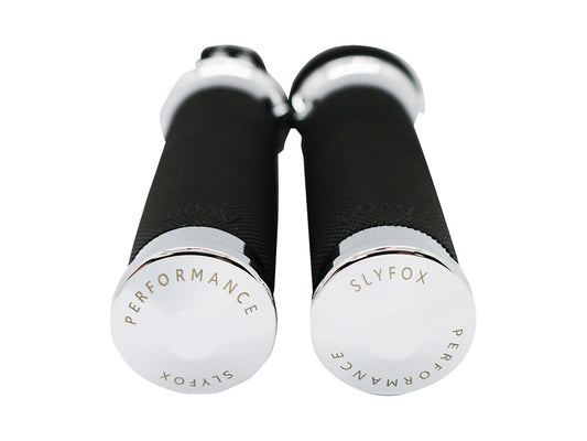 Handgrips - Chrome. Fits H-D with Throttle Cable