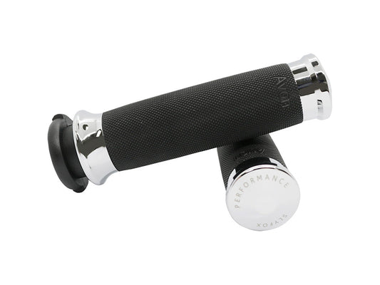 Handgrips - Chrome. Fits H-D with Throttle Cable