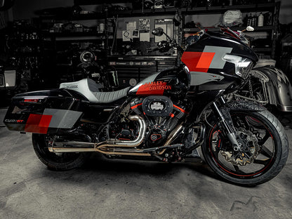 Highnoon Tuck N Roll Dual Seat. Fits CVO Touring 2023up, Street Glide & Road Glide 2024up, Touring 2025up