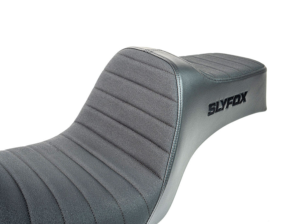 Highnoon Tuck N Roll Dual Seat. Fits Dyna 1996-2003