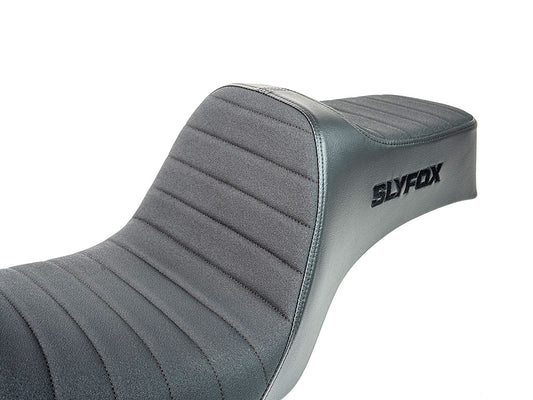 Highnoon Tuck N Roll Dual Seat. Fits Dyna 1996-2003