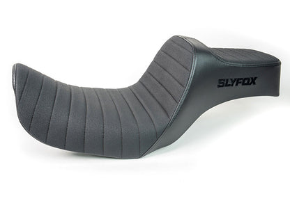 Highnoon Tuck N Roll Dual Seat. Fits Dyna 1996-2003