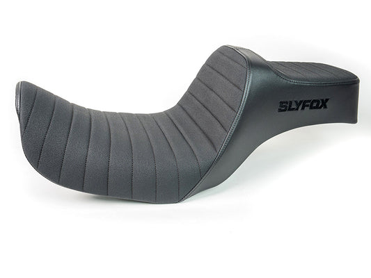 Highnoon Tuck N Roll Dual Seat. Fits Dyna 1996-2003