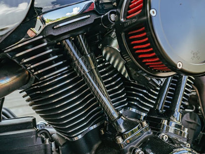 Carbon Fiber Pushrod Cover Kit. Fits Milwaukee-Eight 2017up