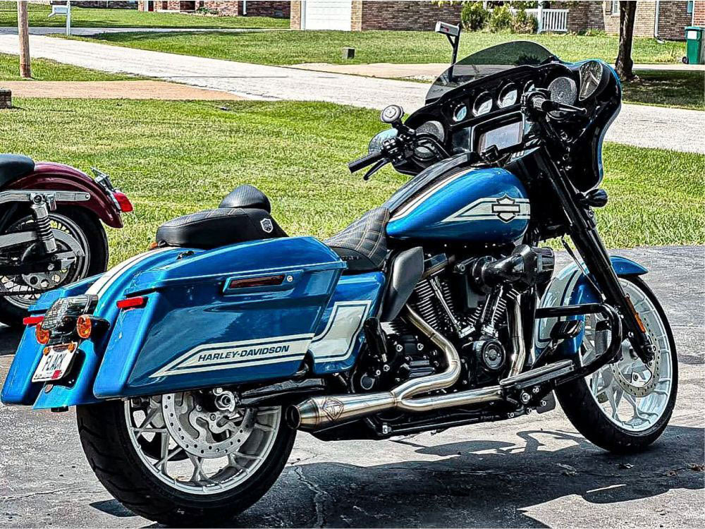 2-into-1 LaneSplitter Exhaust - Stainless Steel. Fits Touring 2017up.