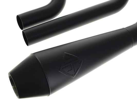 2-into-1 4.5in. Big Bore Exhaust - Black. Fits Touring 2017up.