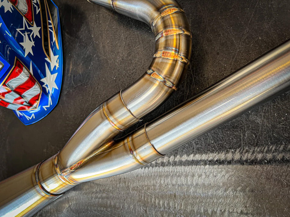 2-into-1 4.5in. Works Edition Big Bore Exhaust - Stainless Steel. Fits Touring 2017up.