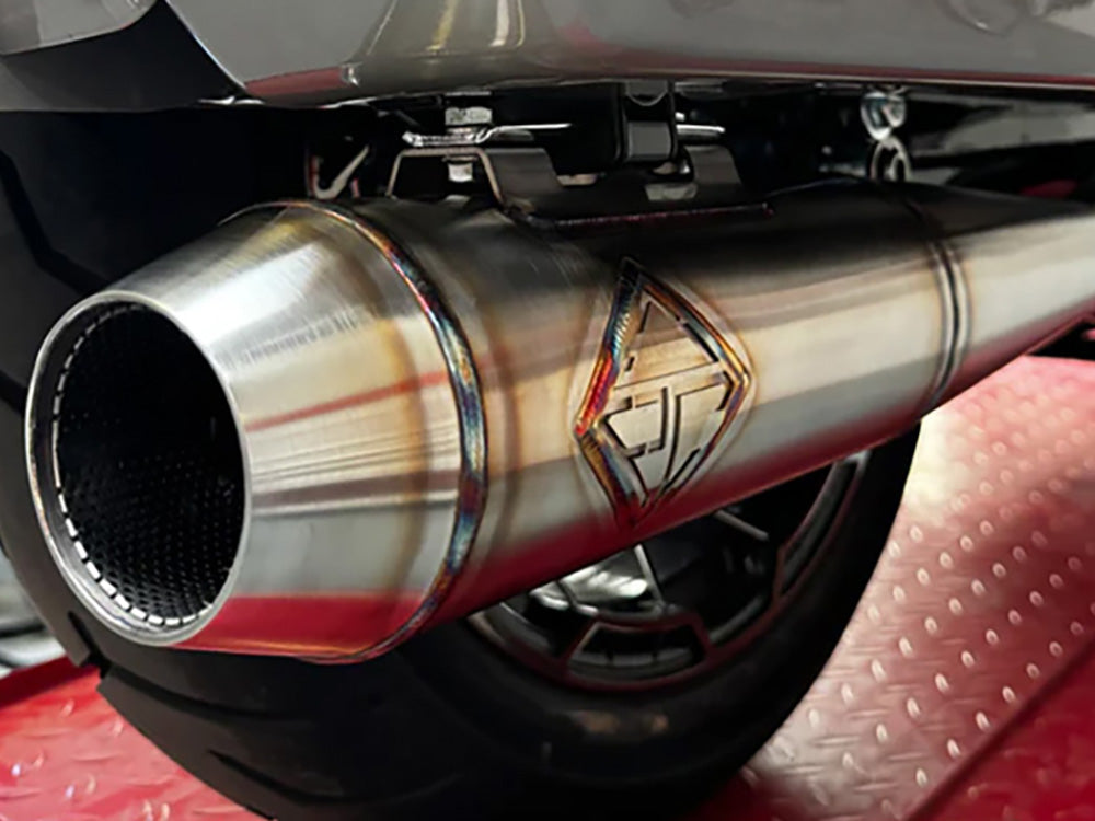 2-into-1 Turnpike Full Length Exhaust - Stainless Steel. Fits Touring 2017up.