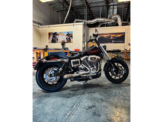 2-into-1 LaneSplitter Exhaust - Stainless Steel. Fits Dyna 2006-2017