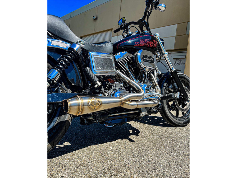 2-into-1 LaneSplitter Exhaust - Stainless Steel. Fits Dyna 2006-2017