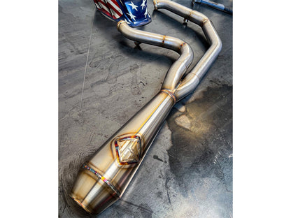 2-into-1 LaneSplitter Exhaust - Stainless Steel. Fits Dyna 2006-2017