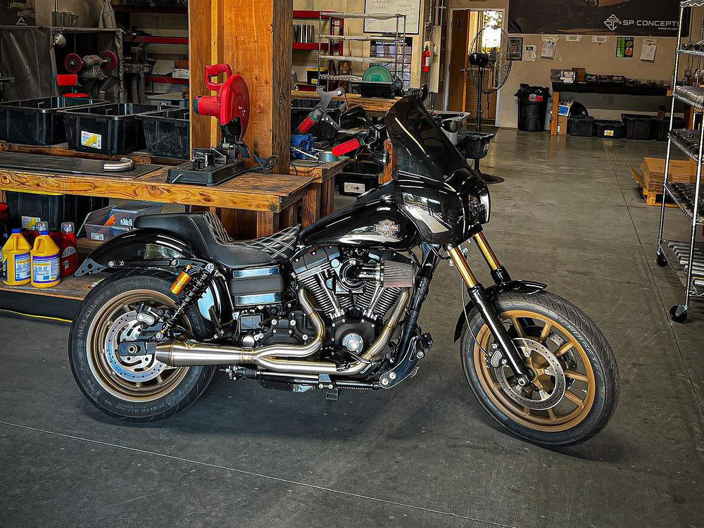 2-into-1 4.5in. Big Bore Exhaust - Stainless Steel. Fits Dyna 2006-2017
