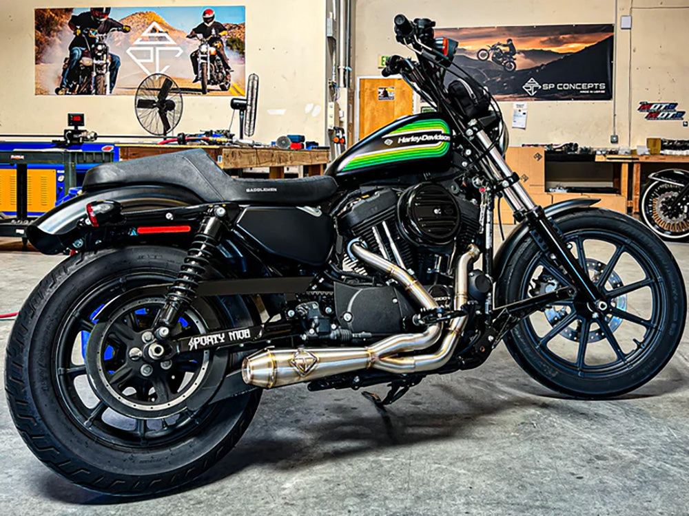 2-into-1 LaneSplitter Exhaust - Stainless Steel. Fits Sportster 2014-2021