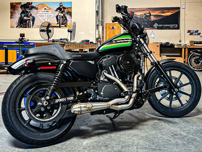 2-into-1 LaneSplitter Exhaust - Stainless Steel. Fits Sportster 2014-2021