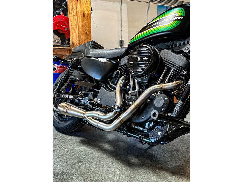 2-into-1 LaneSplitter Exhaust - Stainless Steel. Fits Sportster 2014-2021