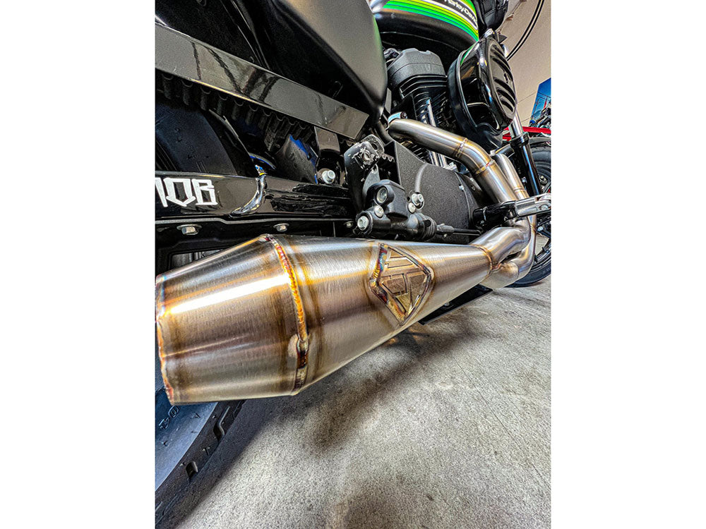 2-into-1 LaneSplitter Exhaust - Stainless Steel. Fits Sportster 2014-2021