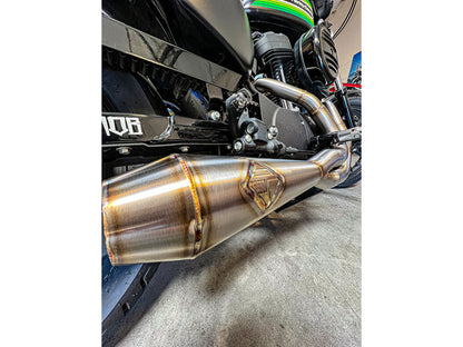 2-into-1 LaneSplitter Exhaust - Stainless Steel. Fits Sportster 2014-2021