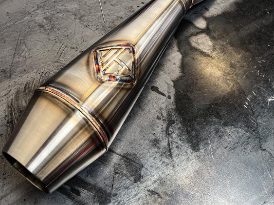 2-into-1 4.5in. Big Bore Exhaust - Stainless Steel. Fits Dyna 1999-2005