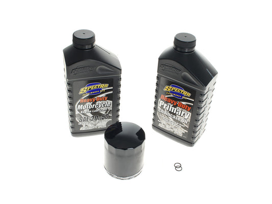 Oil Change Service Kit with Premium Heavy Duty Engine Oil. Fits Sportster 1984-2021