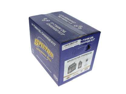 Oil Change Service Kit with Premium Heavy Duty Engine Oil. Fits Sportster 1984-2021
