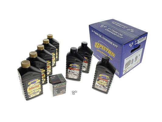 Oil Change Service Kit with Synthetic Heavy Duty Engine Oil. Fits Milwaukee-Eight 2017up