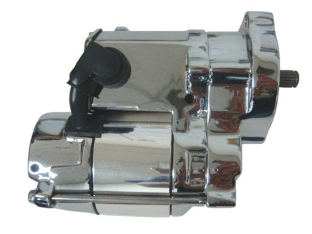 1.4kw Starter Motor - Chrome. Fits Big Twin 1989-2006.