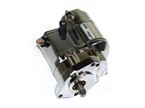 1.4kw Starter Motor - Chrome. Fits Big Twin 1989-2006.