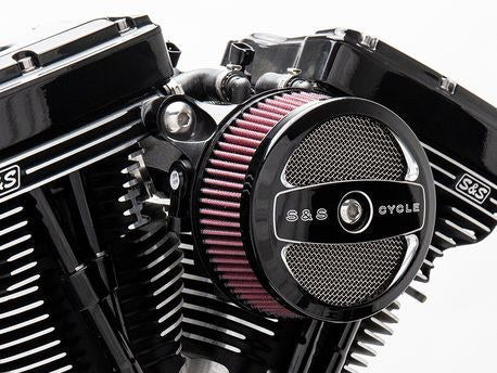 Stealth Air Cleaner Kit with Air 1 Face Plate - Black. Fits Touring 2017-2024 & Softail 2018-2024