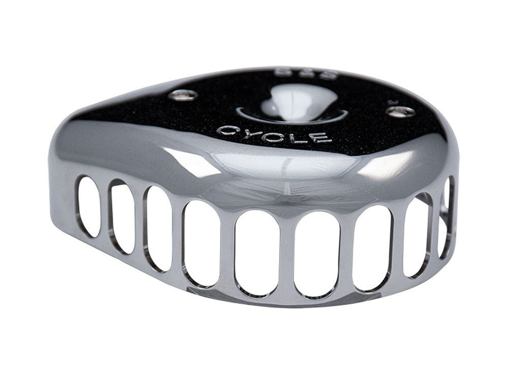 Mini Teardrop Air Cleaner Kit - Chrome. Fits Big Twins 1993-2017 with CV Carb or Cable Operated Delphi EFI.