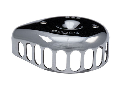 Mini Teardrop Air Cleaner Kit - Chrome. Fits Big Twins 1993-2017 with CV Carb or Cable Operated Delphi EFI.