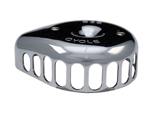 Mini Teardrop Air Cleaner Kit - Chrome. Fits Big Twins 1993-2017 with CV Carb or Cable Operated Delphi EFI.