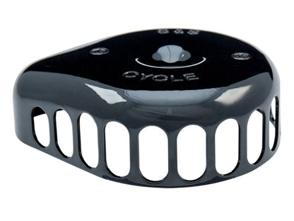 Mini Teardrop Air Cleaner Kit - Black. Fits Big Twins 1993-2017 with CV Carb or Cable Operated Delphi EFI.