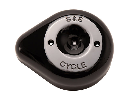 Teardrop Air Cleaner Cover - Black. Fits S&S Stealth Air Cleaners.