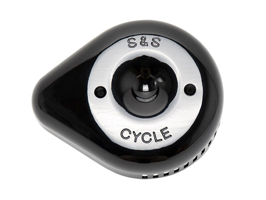 Slasher Teardrop Air Cleaner Cover - Black. Fits S&S Stealth Air Cleaners.