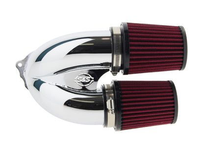Tuned Induction Air Cleaner Kit - Chrome. Fits Touring 2008-2016, Softail 2016-2017, CVO Softail 2011-2017 & Dyna Low Rider S 2016-2017 with Throttle-by-Wire
