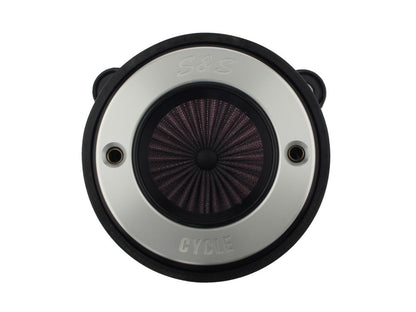 Air Stinger Stealth Air Cleaner Kit - Brushed S&S Ring. Fits Touring 2017-2024 & Softail 2018-2024