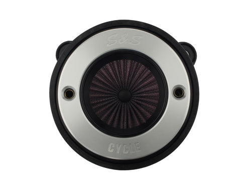 Air Stinger Stealth Air Cleaner Kit - Brushed S&S Ring. Fits Touring 2008-2016, Softail 2016-2017, CVO Softail 2011-2017 & Dyna Low Rider S 2016-2017 with Throttle-by-Wire