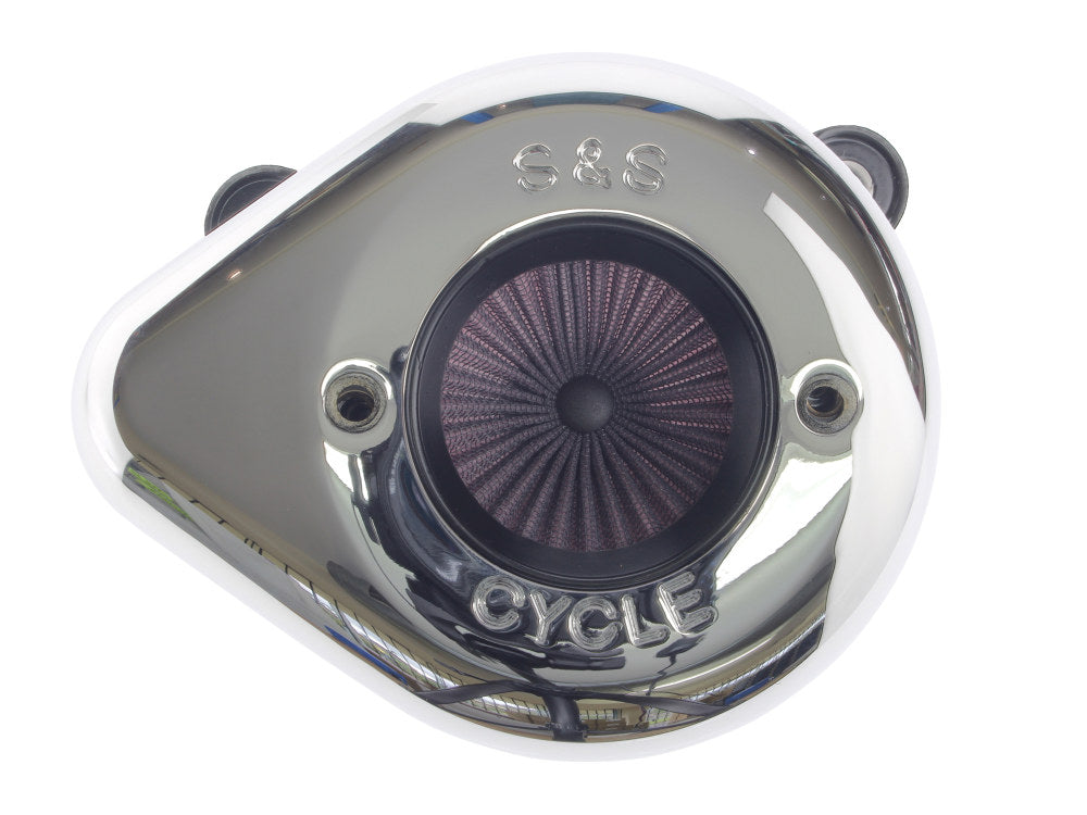 Air Stinger Stealth Air Cleaner Kit - Chrome Teardrop. Fits Touring 2017-2024 & Softail 2018-2024