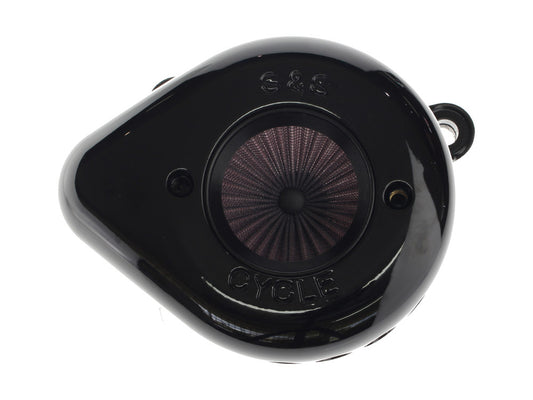 Air Stinger Stealth Air Cleaner Kit - Black Teardrop. Fits Touring 2017-2024 & Softail 2018-2024