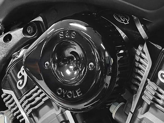 Stealth Teardrop Air Cleaner Kit - Gloss Black. Fits Indian Challenger 2020up, Pursuit 2022up, 2025up Chieftain PowerPlus and 2025up Roadmaster PowerPlus
