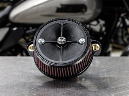 Stealth Air Cleaner Kit with High Flow Element. Fits CVO Touring 2023up, Street Glide & Road Glide 2024up, Touring 2025up & Softail 2025up