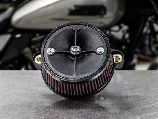 Stealth Air Cleaner Kit with High Flow Element. Fits CVO Touring 2023up, Street Glide & Road Glide 2024up, Touring 2025up & Softail 2025up