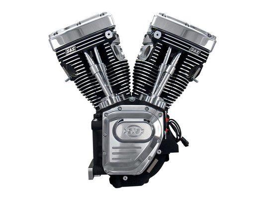 111ci Twin Cam A Engine - Black with Chrome Covers. Fits Dyna 1999-2005 & Touring 1999-2006 Models.