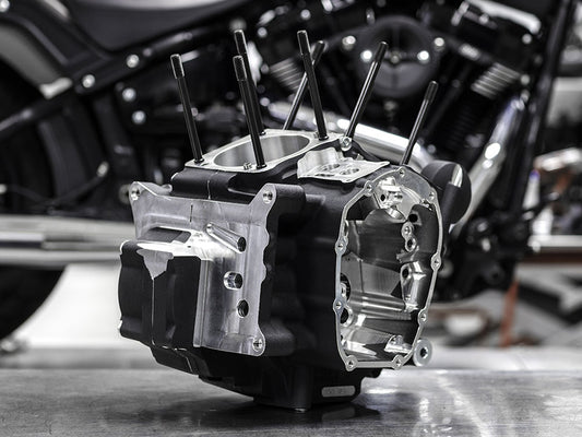 Crankcase Assembly - Black. Fits Softail 2018up