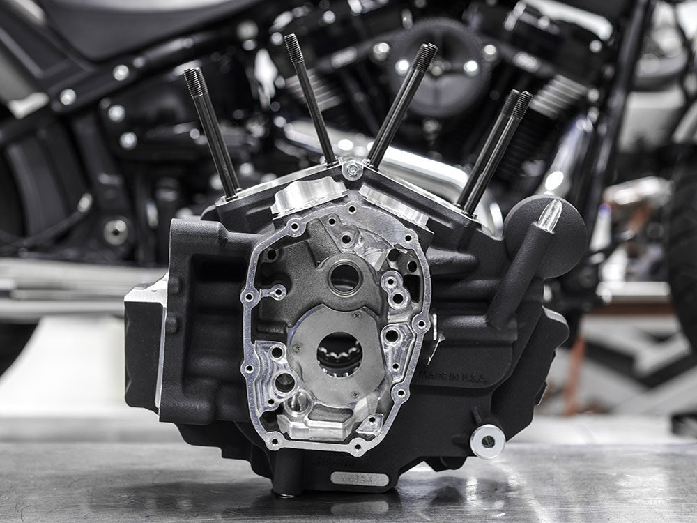 Crankcase Assembly - Black. Fits Softail 2018up