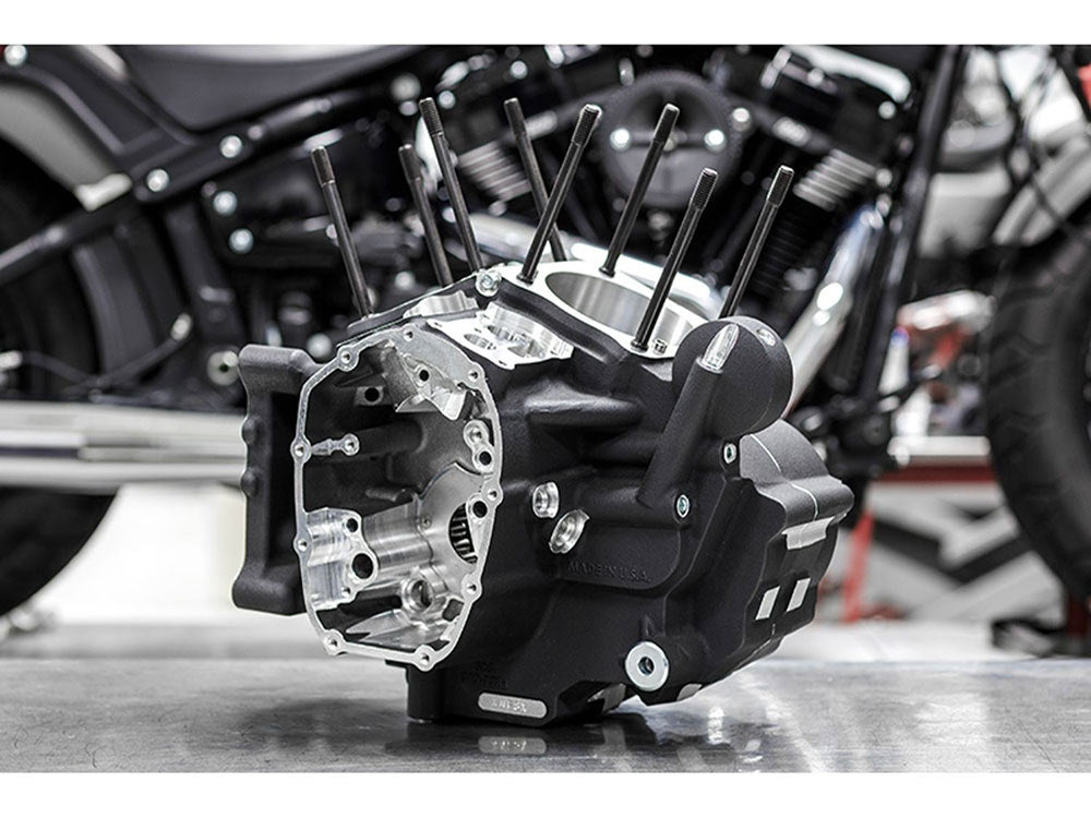 Crankcase Assembly with 4-1/2in. Bore - Black. Fits Touring 2017up