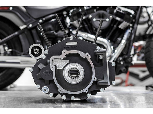 Crankcase Assembly with 4-1/2in. Bore - Black. Fits Softail 2018up